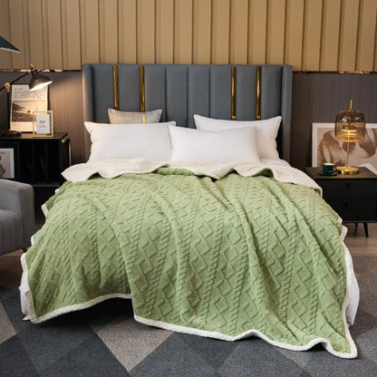 Thick Double Layer Winter Blanket