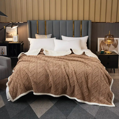 Thick Double Layer Winter Blanket