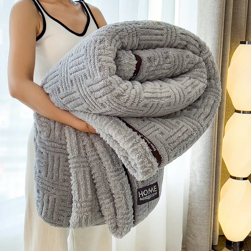 Thick Coral Fleece Winter Blanket