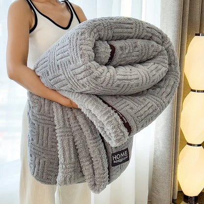 Thick Coral Fleece Winter Blanket