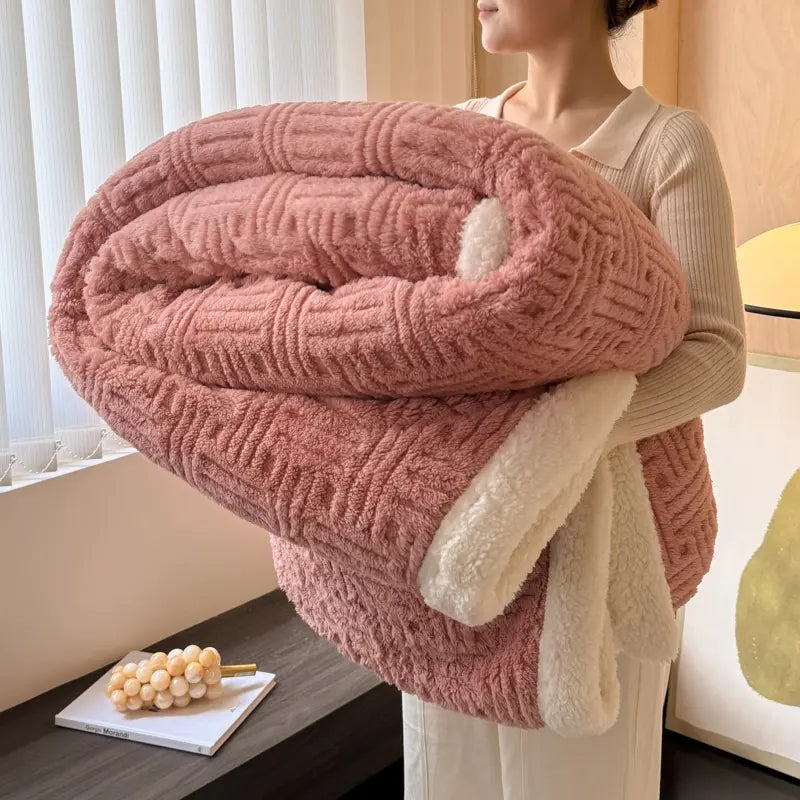 Thick Coral Fleece Winter Blanket