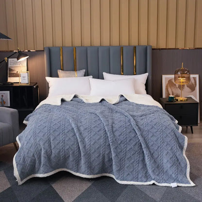 Thick Double Layer Winter Blanket