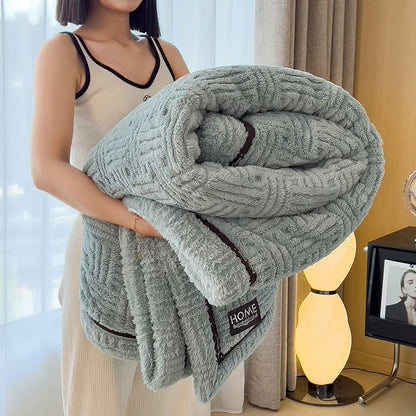 Thick Coral Fleece Winter Blanket