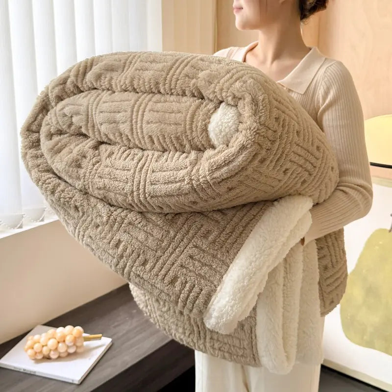 Thick Coral Fleece Winter Blanket